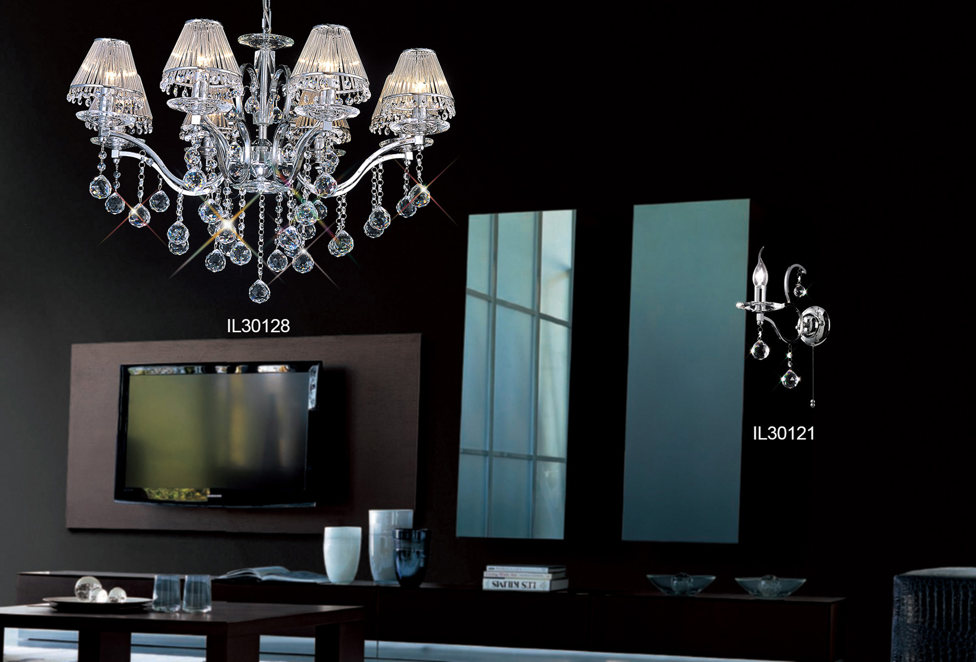 Zinta Crystal Ceiling Lights Diyas Contemporary Chandeliers
